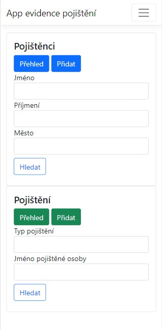 Evidence_Pojištění_hlavní_stránka_pro_mobil